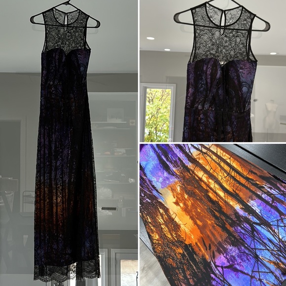 Bebe Lace Overlay Maxi Dress - 4 - Picture 2 of 16